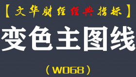【文华财经指标】变色主图线软件 多空买卖点波段公式指标（W068）