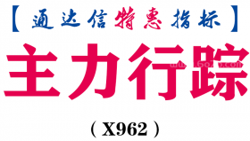 【通达信指标】主力持仓-副图指标公式（X962）