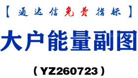 [YZ260723]大户能量副图－通达信指标源码分享