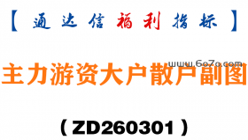 [ZD260301]主力游资大户散户副图－通达信指标源码分享