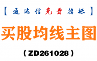 [ZD261028]买股均线主图-通达信指标源码分享
