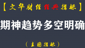 【文华财经指标】期神趋势多空明确-多空波段趋势指标公式（W062）