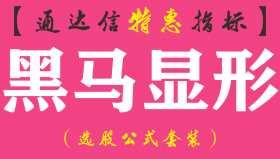 【通达信指标】黑马显形-副图指标公式