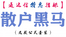 【通达信指标】散户黑马-副图指标公式