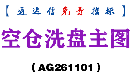 [AG261101]空仓洗盘主图-通达信指标源码分享