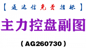 [AG260730]主力控盘副图-通达信指标源码分享