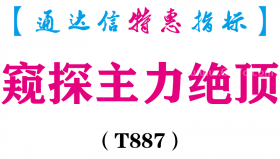 【通达信指标】窥探主力绝顶-副图指标公式（T887）