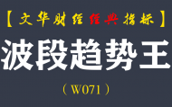 【文华财经指标】趋势波段王公式指标软件 多空波段趋势（W071）