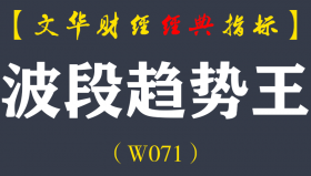 【文华财经指标】趋势波段王公式指标软件 多空波段趋势（W071）