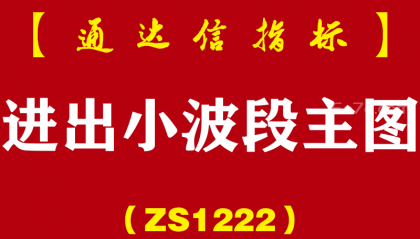 [ZS1222]进出小波段主图-通达信指标公式