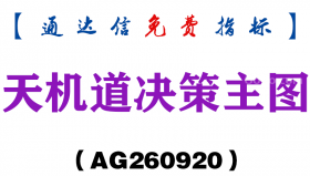 [AG260920]天机道决策主图-通达信指标源码分享