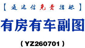 [YZ260701]有房有车副图－通达信指标源码分享