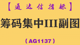 [AG1137]筹码集中III副图-通达信指标公式-抄底神器游资机构主力筹码低位密集