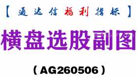 [AG260506]横盘选股副图－通达信指标源码分享
