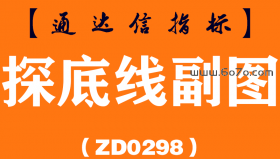 [ZD0298]探底线副图-通达信指标公式