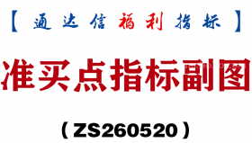 [ZS260520]准买点指标副图－通达信指标源码分享