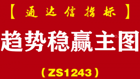 [ZS1243]趋势稳赢主图-通达信指标公式