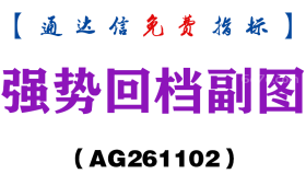 [AG261102]强势回档副图-通达信指标源码分享