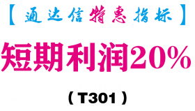 【通达信指标】短期利润20%-副图指标公式（T301）