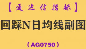 [AG0750]回踩N日均线副图-通达信指标公式-均线回踩条件