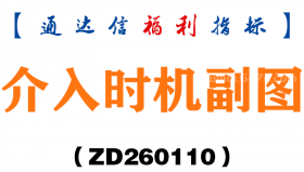 [ZD260110]介入时机副图－通达信指标源码分享