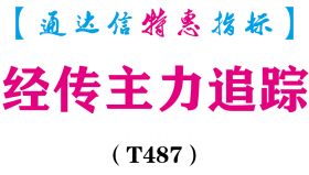 【通达信指标】经传主力追踪-副图指标公式（T487）