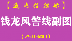[ZS0340]钱龙风警线副图-通达信指标公式