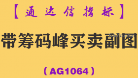 [AG1064]带筹码峰买卖副图-通达信指标公式