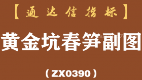 [ZX0390]黄金坑春笋副图-通达信指标公式