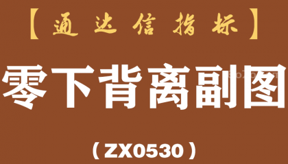 [ZX0530]零下背离副图-通达信指标公式
