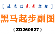 [ZD260827]黑马起步副图-通达信指标源码分享