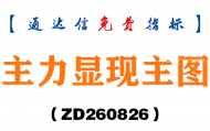 [ZD260826]主力显现主图-通达信指标源码分享