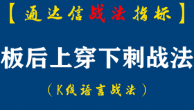 【通达信指标】板后上穿下刺战法:成功率有多大?与市场强弱有直接关系,与个股技术位高低有关系,与热点相关。（D086）