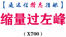 【通达信指标】缩量过左峰-主图指标公式（X700）