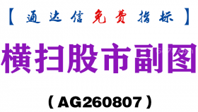 [AG260807]横扫股市副图-通达信指标源码分享