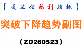 [ZD260523]突破下降趋势副图－通达信指标源码分享
