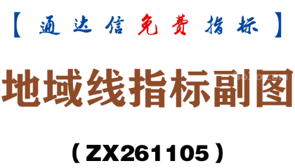 [ZX261105]地域线指标副图－通达信指标源码分享