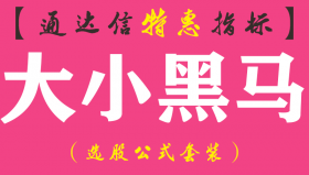 【通达信指标】大小黑马-副图指标公式