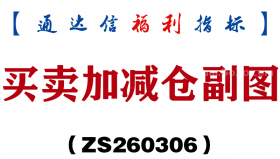 [ZS260306]买卖加减仓副图－通达信指标源码分享