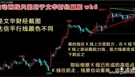 【文华财经指标】压力支撑顶底平行-自动画线指标公式（W030）