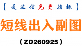 [ZD260925]短线出入副图-通达信指标源码分享