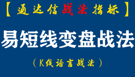 【通达信指标】易短线变盘:炒股成败归结为一句话,向风险管理要收益没有策略的技术是危险的技术...（D060）