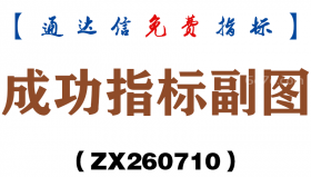 [ZX260710]成功指标副图－通达信指标源码分享