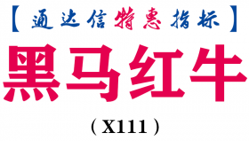 【通达信指标】黑马红牛副图和选股指标公式（X111）