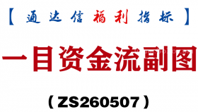 [ZS260507]一目资金流副图－通达信指标源码分享