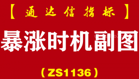 [ZS1136]暴涨时机副图-通达信指标公式