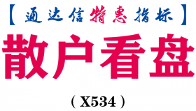 【通达信指标】散户看盘-副图指标公式（X534）