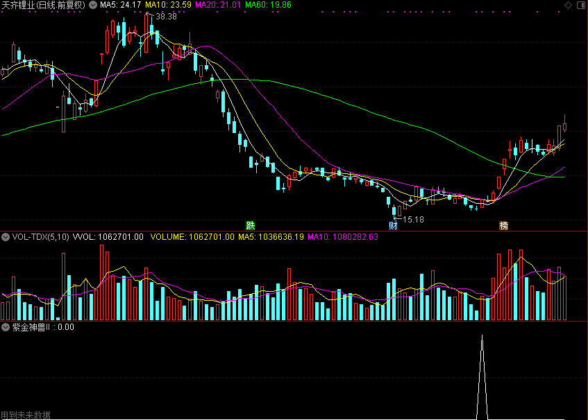 紫金神兽II（通达信公式 副图 选股 源码 测试图）有未来函数