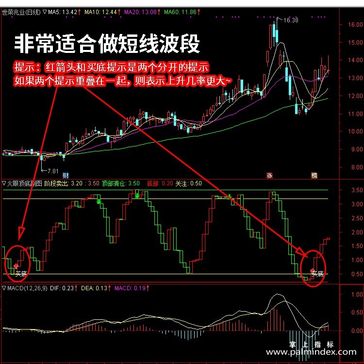 【通达信指标】火眼顶底-精品副图指标公式