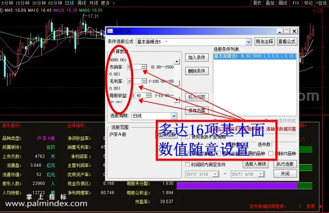 【通达信指标】基本面财务面-财报排序找强弱 年份对比指标公式